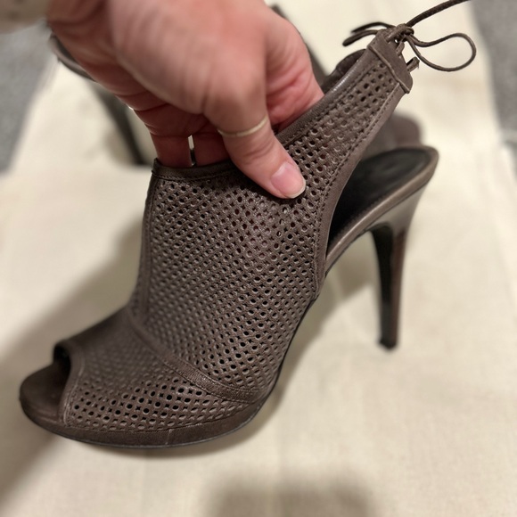 Brown J Crew Quorra Peep-toe Booties | size 8.5 M - Picture 5 of 12